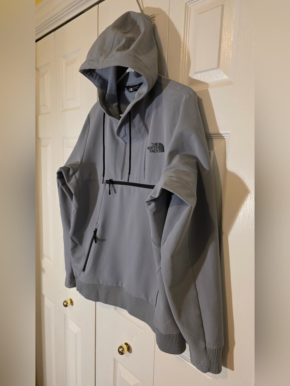 The North Face Women's Tekno Hoodie Pullover Softshell Jacket Grey Medium - Picture 4 of 11